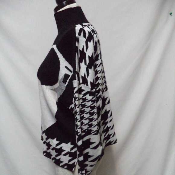 AKIRA Sunglasses Red Lips Lady mock neck knit sweater top Size Sz Medium Md M - Picture 8 of 16